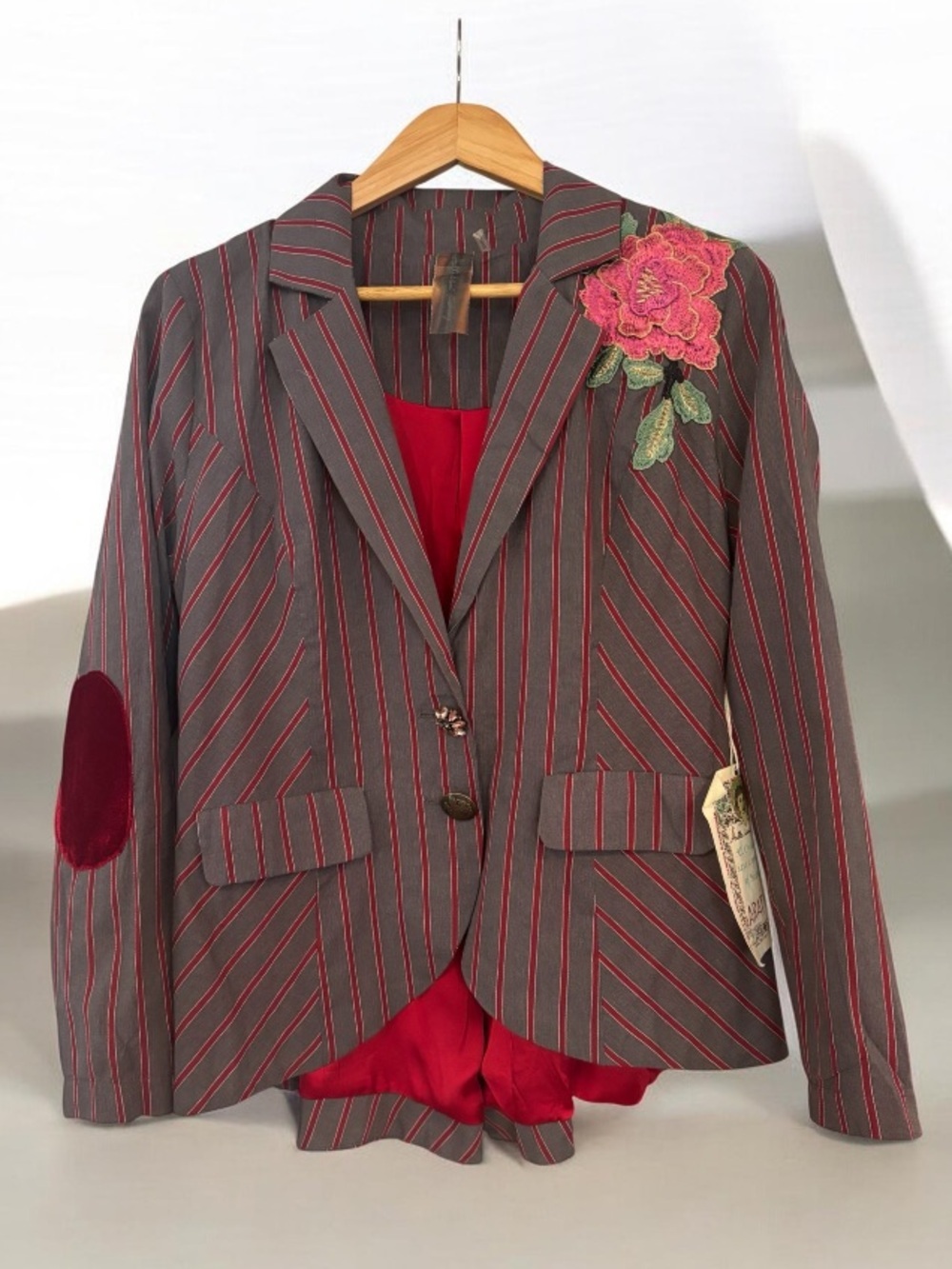 Aratta Silent Journey Statement Embroidered Blazer NWT - Picture 11 of 15